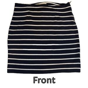 Women’s BANANA REPUBLIC Nautical Striped Navy Blue and White Stretch 
Size 0